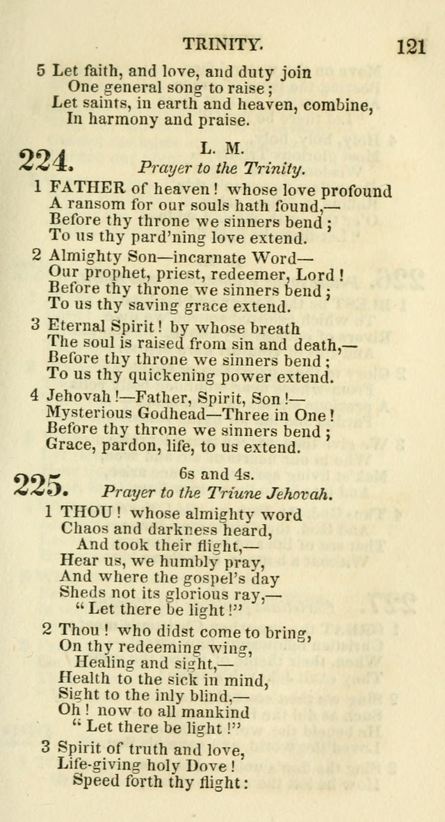 Social Psalmist: or hymns, selected for the private use and social meetings of evangelical Christians page 125