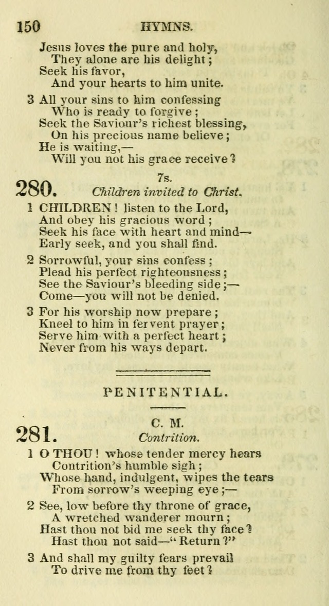 Social Psalmist: or hymns, selected for the private use and social meetings of evangelical Christians page 156