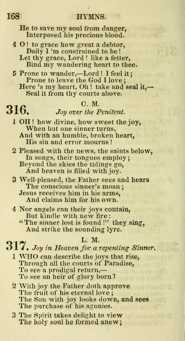 Social Psalmist: or hymns, selected for the private use and social meetings of evangelical Christians page 174