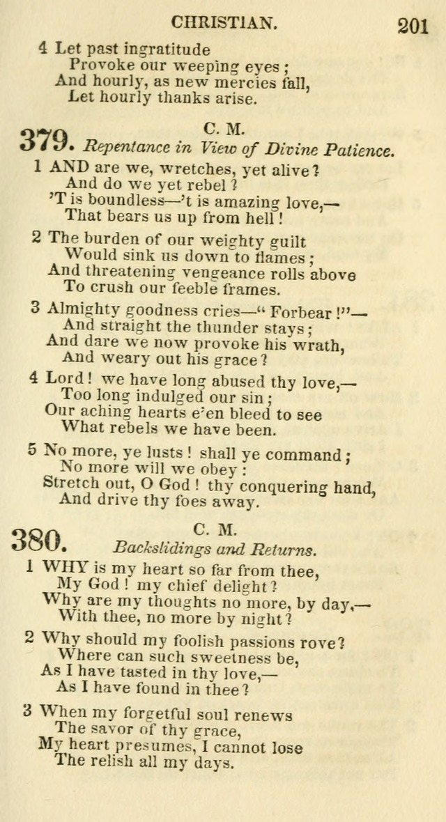 Social Psalmist: or hymns, selected for the private use and social meetings of evangelical Christians page 207