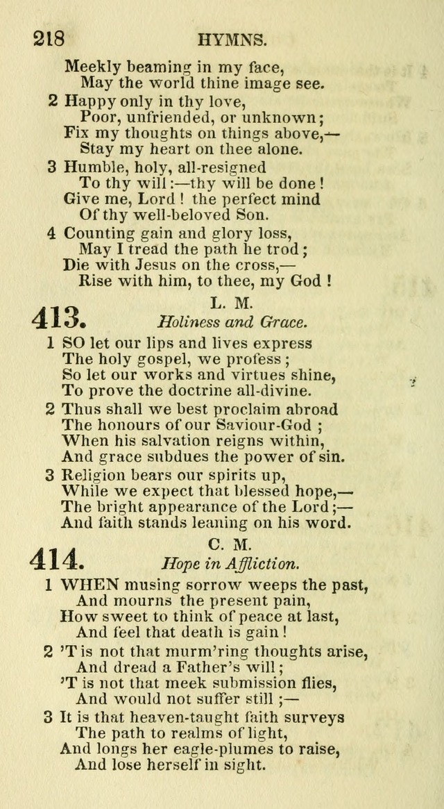 Social Psalmist: or hymns, selected for the private use and social meetings of evangelical Christians page 224