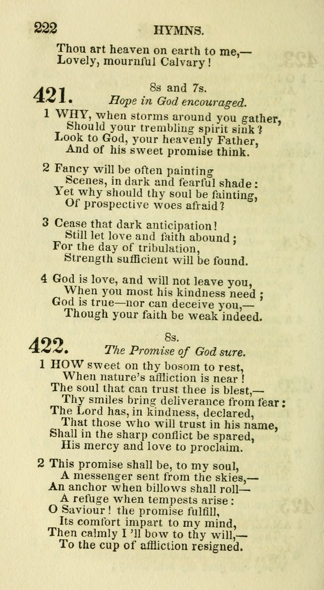 Social Psalmist: or hymns, selected for the private use and social meetings of evangelical Christians page 228