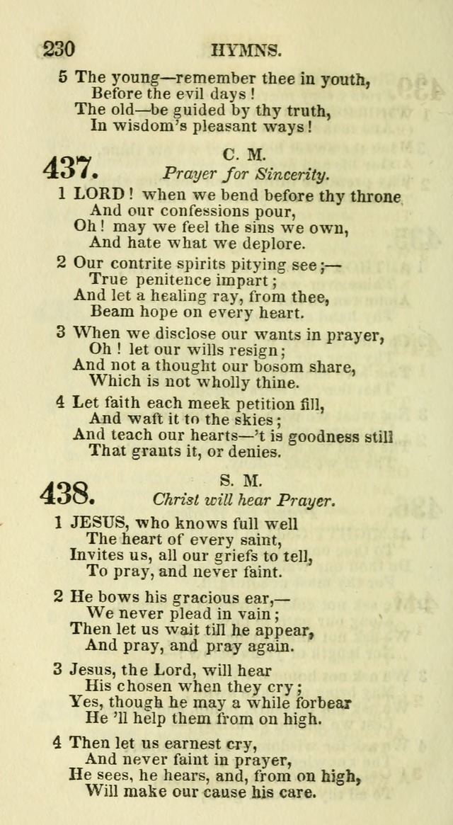 Social Psalmist: or hymns, selected for the private use and social meetings of evangelical Christians page 236