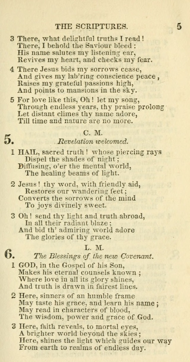 Social Psalmist: or hymns, selected for the private use and social meetings of evangelical Christians page 5