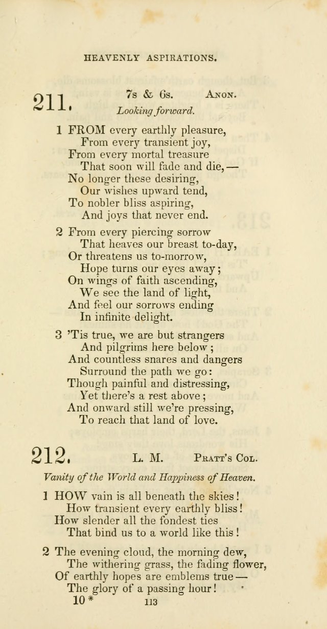 The Social Psalmist: a new selection of hymns for conference meetings and family worship page 113