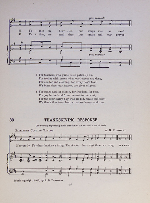 Song and Play for Children: for Sunday and weekday use page 27