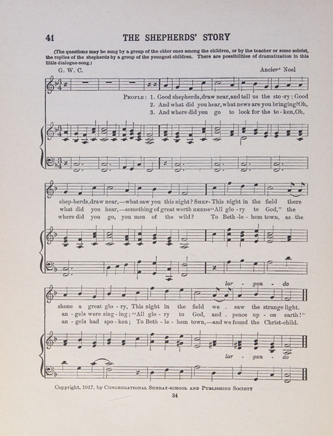 Song and Play for Children: for Sunday and weekday use page 34