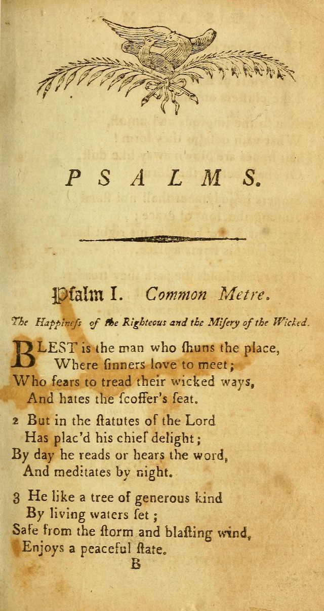 Sacred Poetry: Consisting of Psalms and Hymns, Adapted to Christian        Devotion, in Public and Private. 2nd ed. page 1