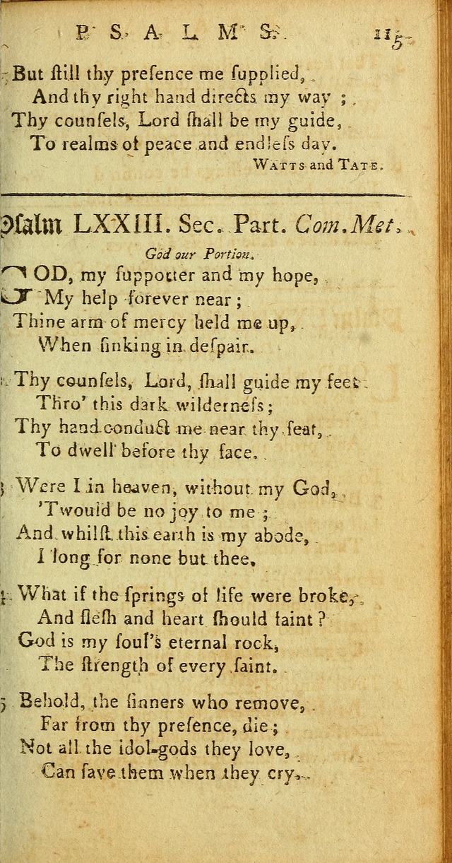 Sacred Poetry: Consisting of Psalms and Hymns, Adapted to Christian        Devotion, in Public and Private. 2nd ed. page 117