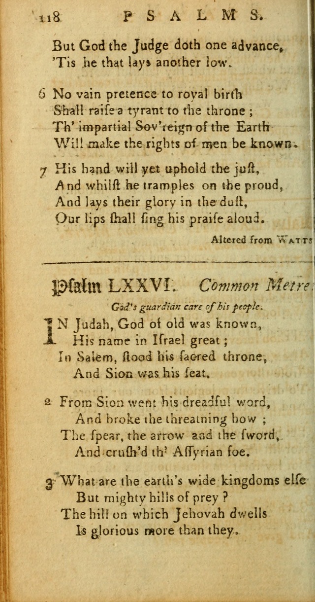 Sacred Poetry: Consisting of Psalms and Hymns, Adapted to Christian        Devotion, in Public and Private. 2nd ed. page 120