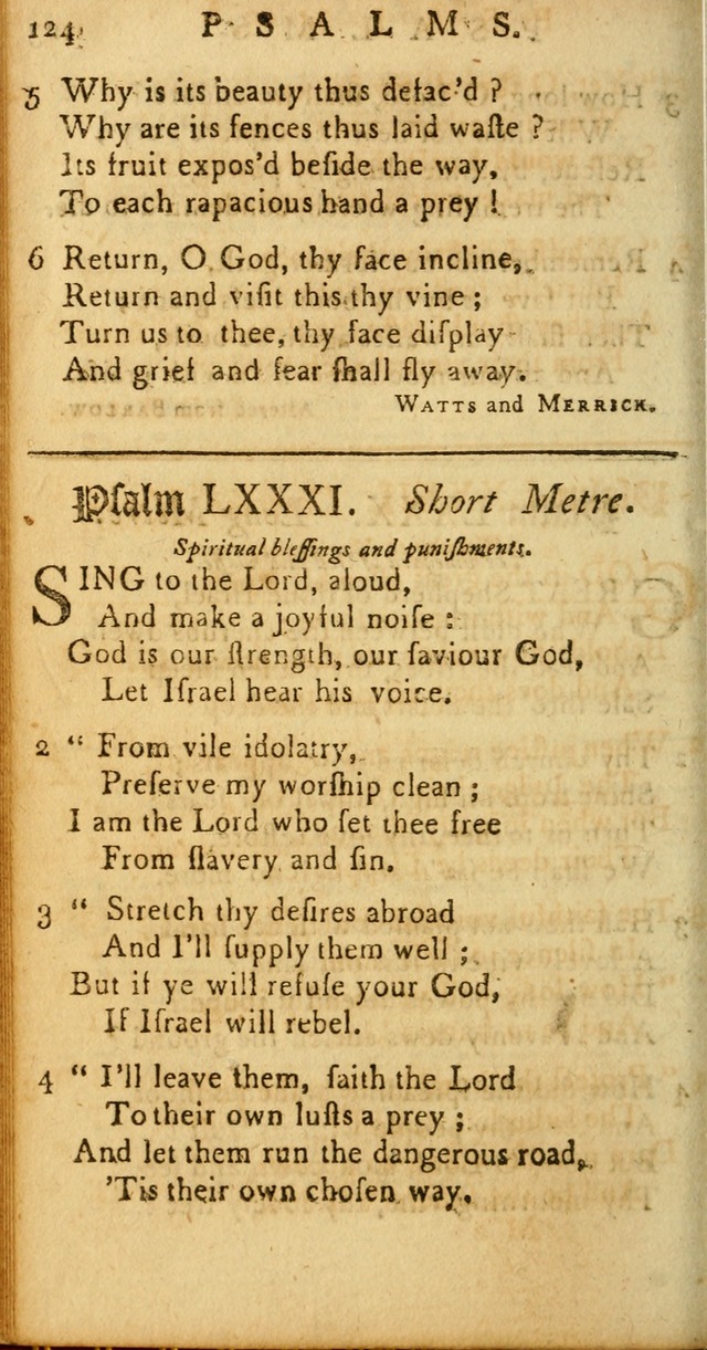 Sacred Poetry: Consisting of Psalms and Hymns, Adapted to Christian        Devotion, in Public and Private. 2nd ed. page 126