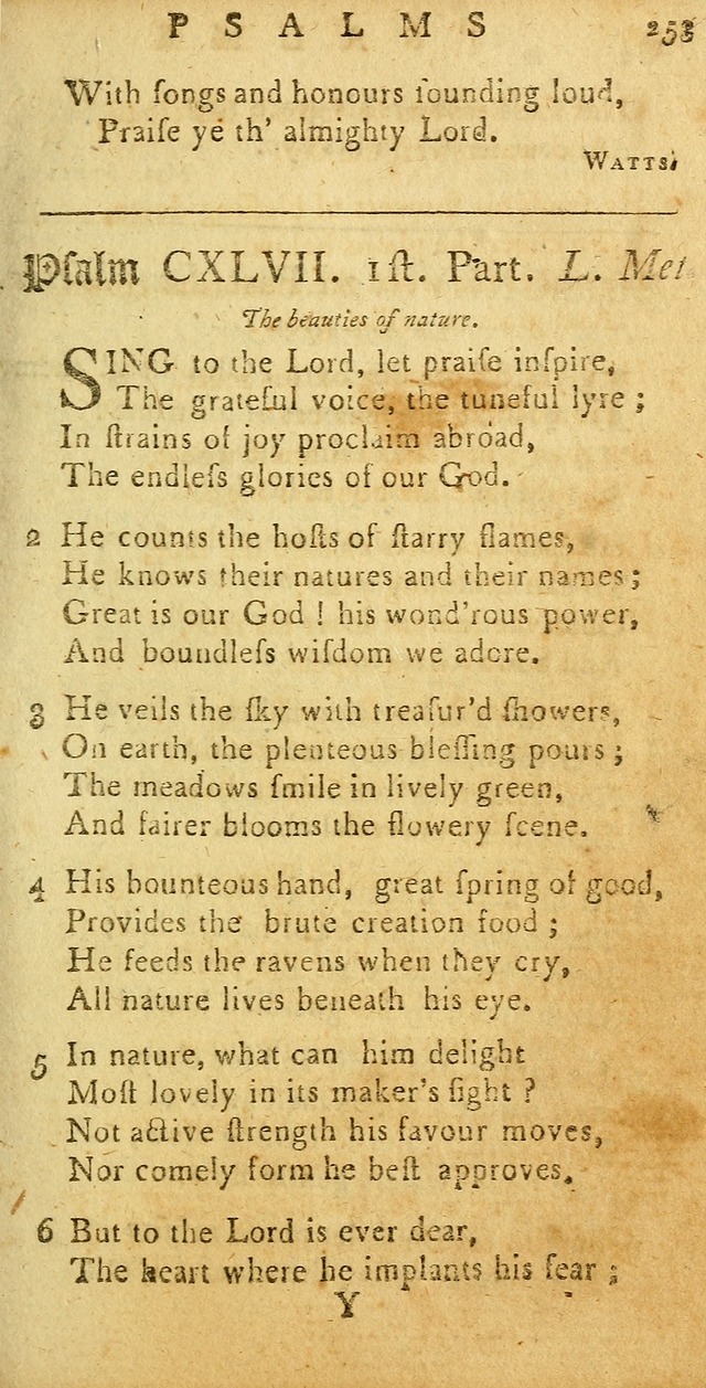 Sacred Poetry: Consisting of Psalms and Hymns, Adapted to Christian        Devotion, in Public and Private. 2nd ed. page 257