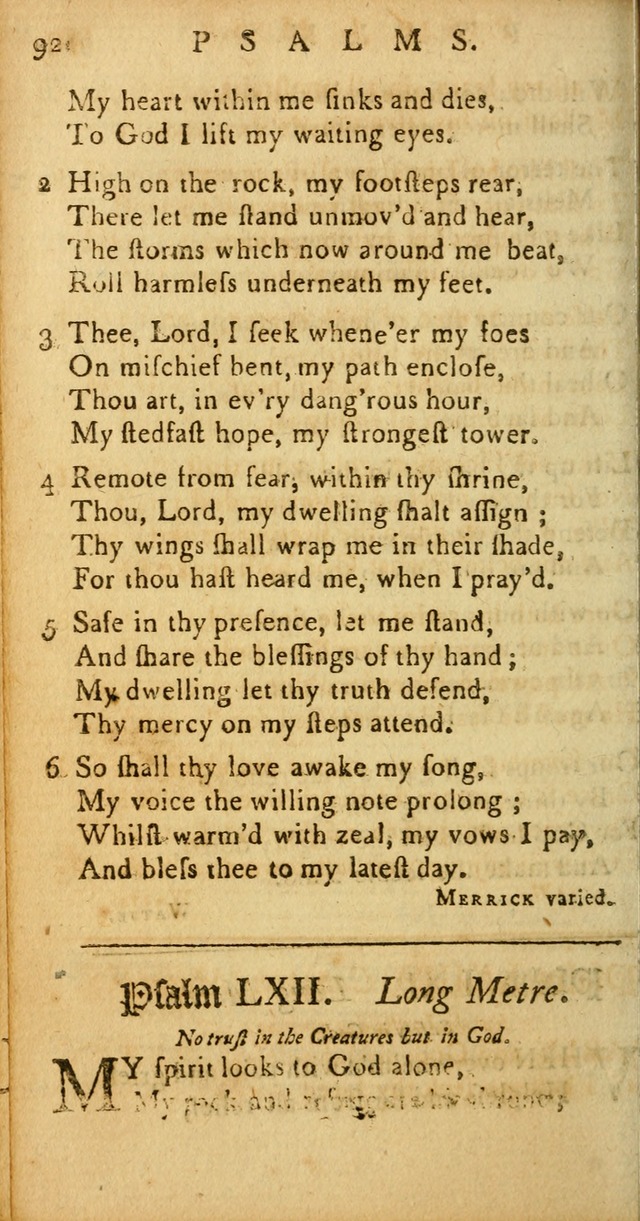 Sacred Poetry: Consisting of Psalms and Hymns, Adapted to Christian        Devotion, in Public and Private. 2nd ed. page 94