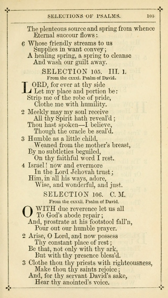 Selections from the Psalms of David in Metre: with hymns suited to the feasts and fasts of the church, and other occasions of public worship page 105