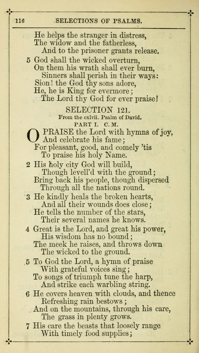 Selections from the Psalms of David in Metre: with hymns suited to the feasts and fasts of the church, and other occasions of public worship page 118