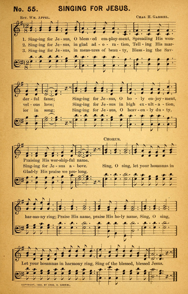 Songs of the Pentecost for the Forward Gospel Movement page 55