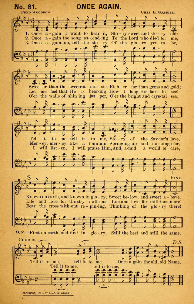 Songs of the Pentecost for the Forward Gospel Movement page 61