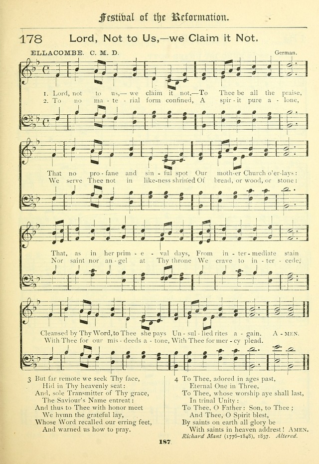 School and Parish Hymnal: with tunes page 188