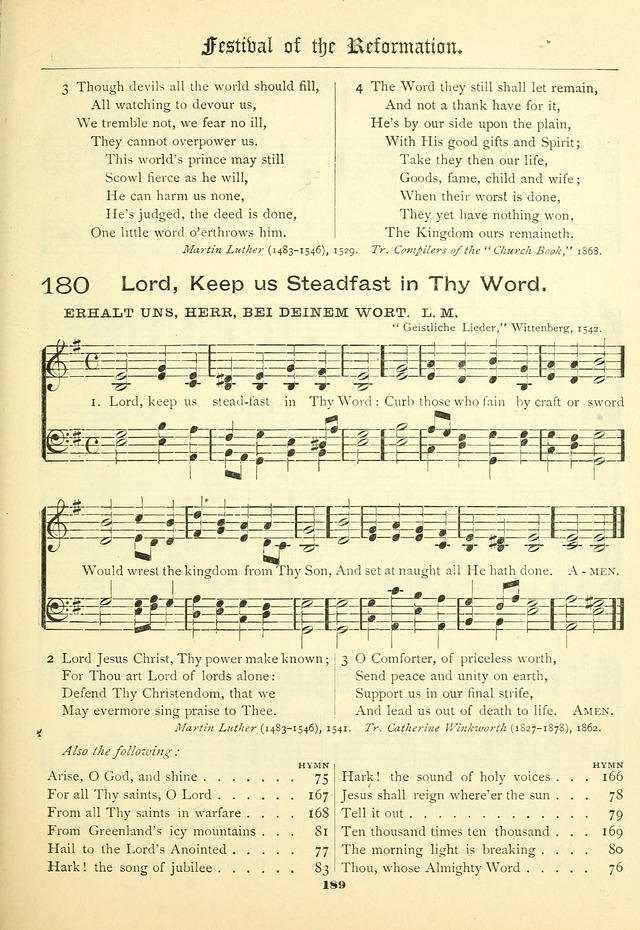 School and Parish Hymnal: with tunes page 190