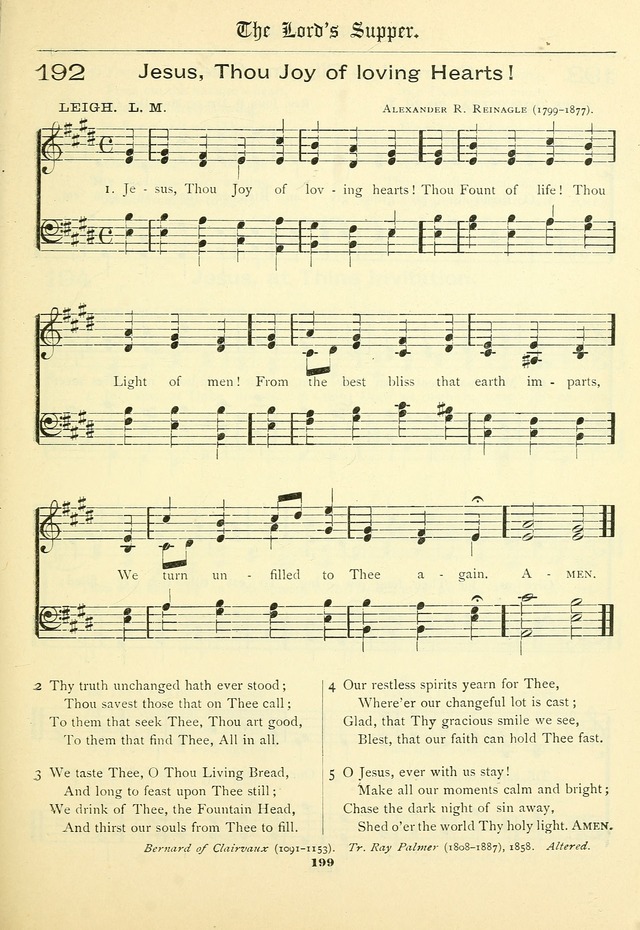 School and Parish Hymnal: with tunes page 200