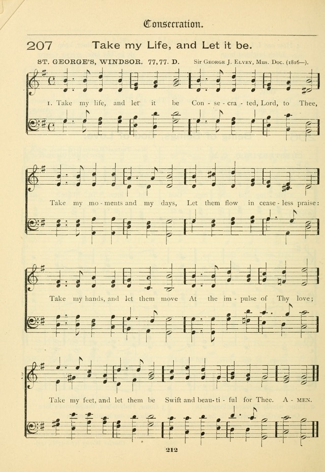 School and Parish Hymnal: with tunes page 213