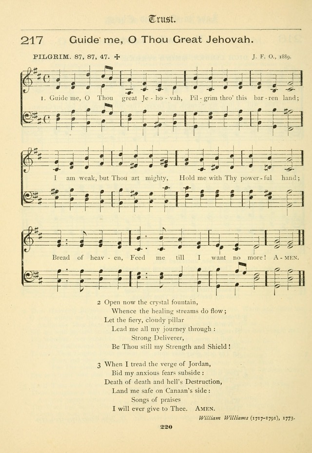 School and Parish Hymnal: with tunes page 221