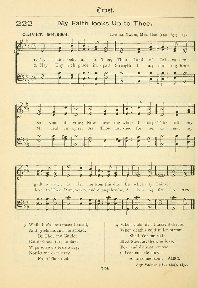 School and Parish Hymnal: with tunes page 225