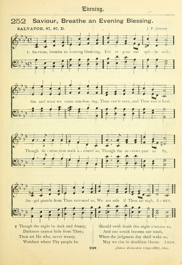 School and Parish Hymnal: with tunes page 250