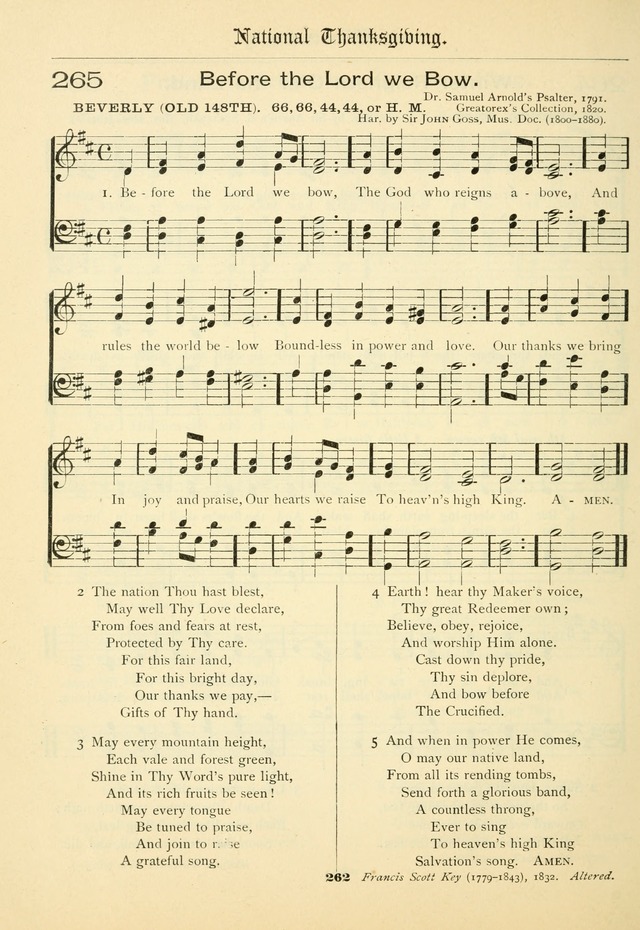 School and Parish Hymnal: with tunes page 263