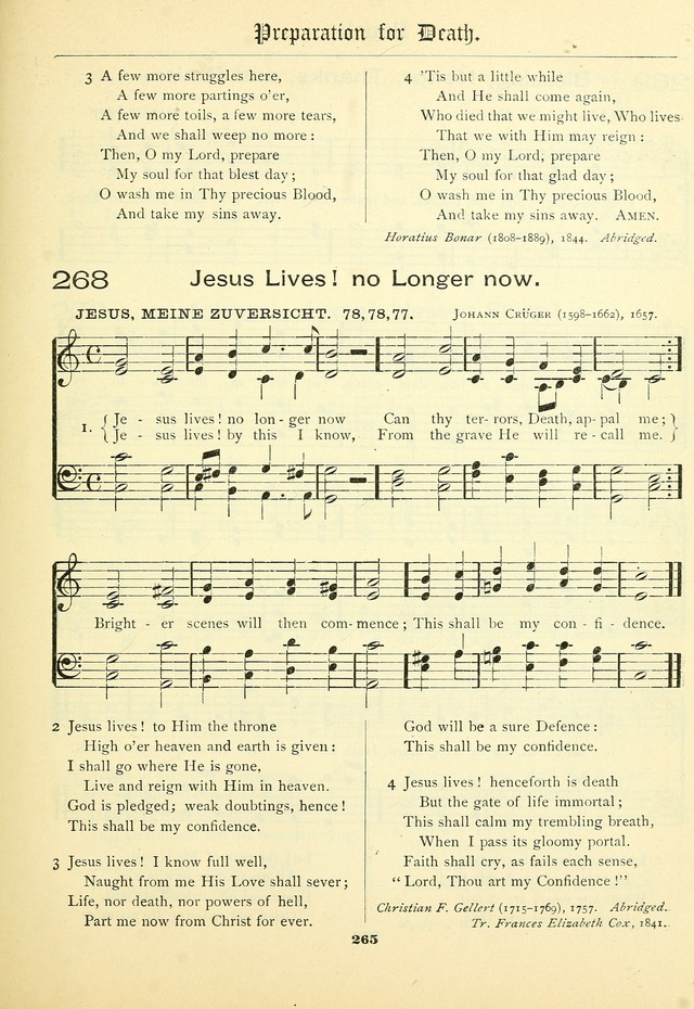 School and Parish Hymnal: with tunes page 266