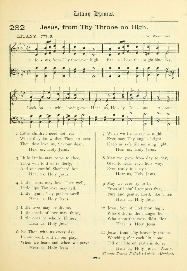 School and Parish Hymnal: with tunes page 280