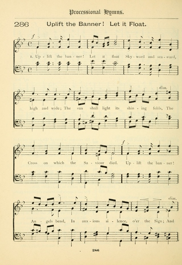 School and Parish Hymnal: with tunes page 287