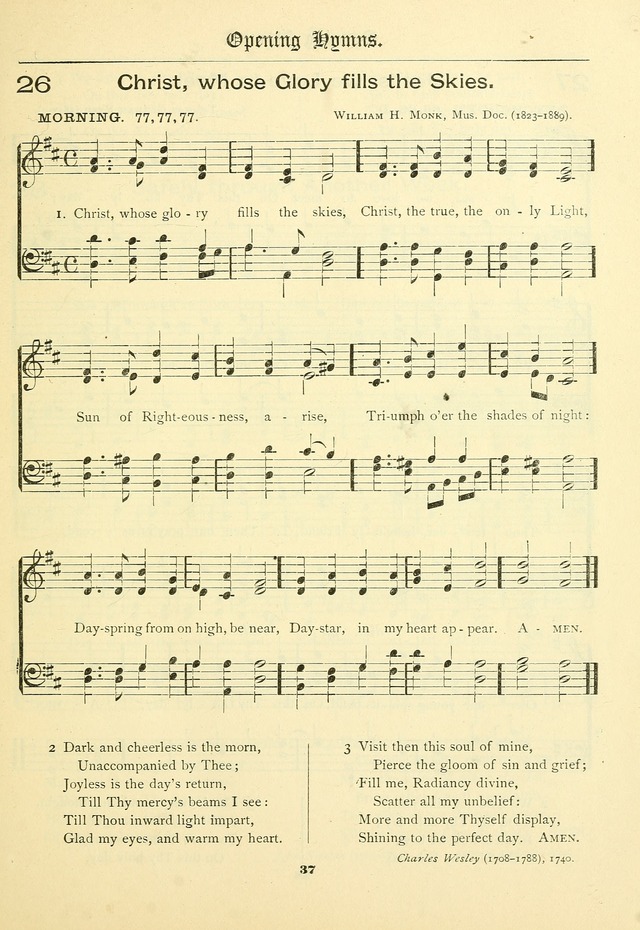 School and Parish Hymnal: with tunes page 38