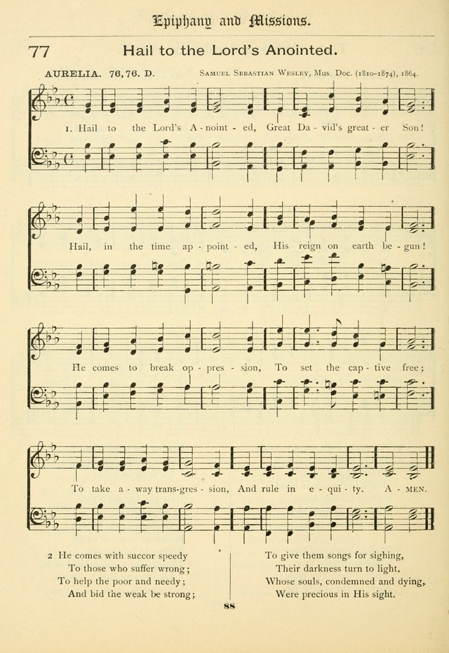 School and Parish Hymnal: with tunes page 89
