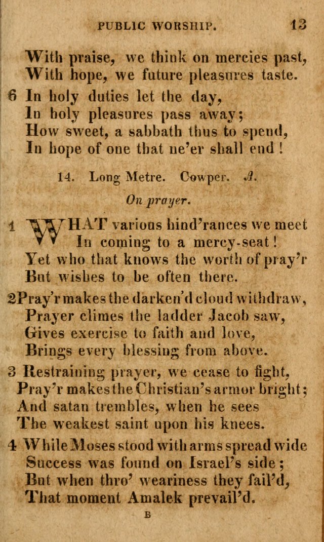A Selection of Psalms and Hymns: done under the appointment of the Philadelphian Association (4th ed.) page 13