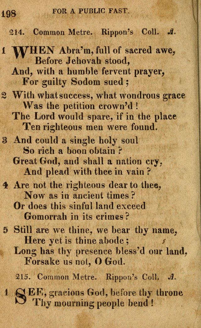 A Selection of Psalms and Hymns: done under the appointment of the Philadelphian Association (4th ed.) page 198