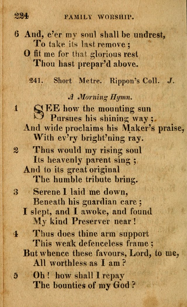 A Selection of Psalms and Hymns: done under the appointment of the Philadelphian Association (4th ed.) page 224