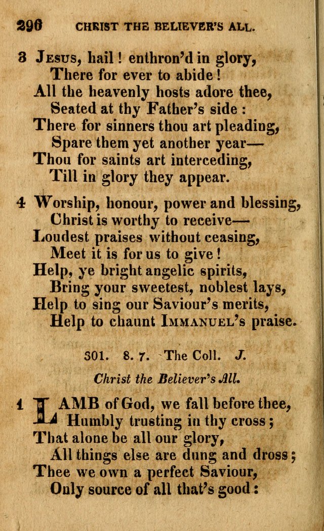 A Selection of Psalms and Hymns: done under the appointment of the Philadelphian Association (4th ed.) page 296