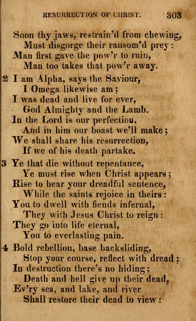 A Selection of Psalms and Hymns: done under the appointment of the Philadelphian Association (4th ed.) page 303
