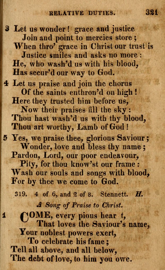 A Selection of Psalms and Hymns: done under the appointment of the Philadelphian Association (4th ed.) page 321