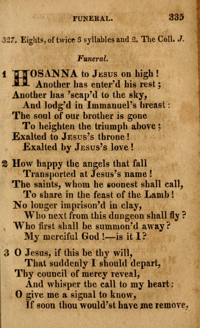 A Selection of Psalms and Hymns: done under the appointment of the Philadelphian Association (4th ed.) page 335