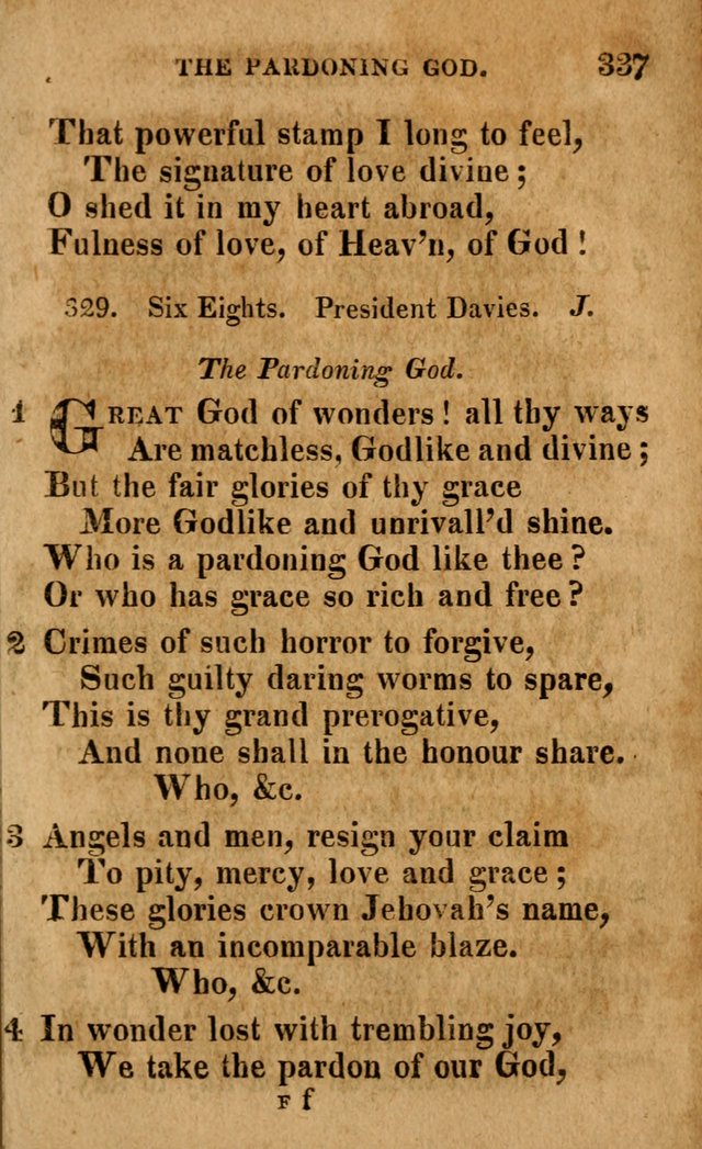 A Selection of Psalms and Hymns: done under the appointment of the Philadelphian Association (4th ed.) page 337