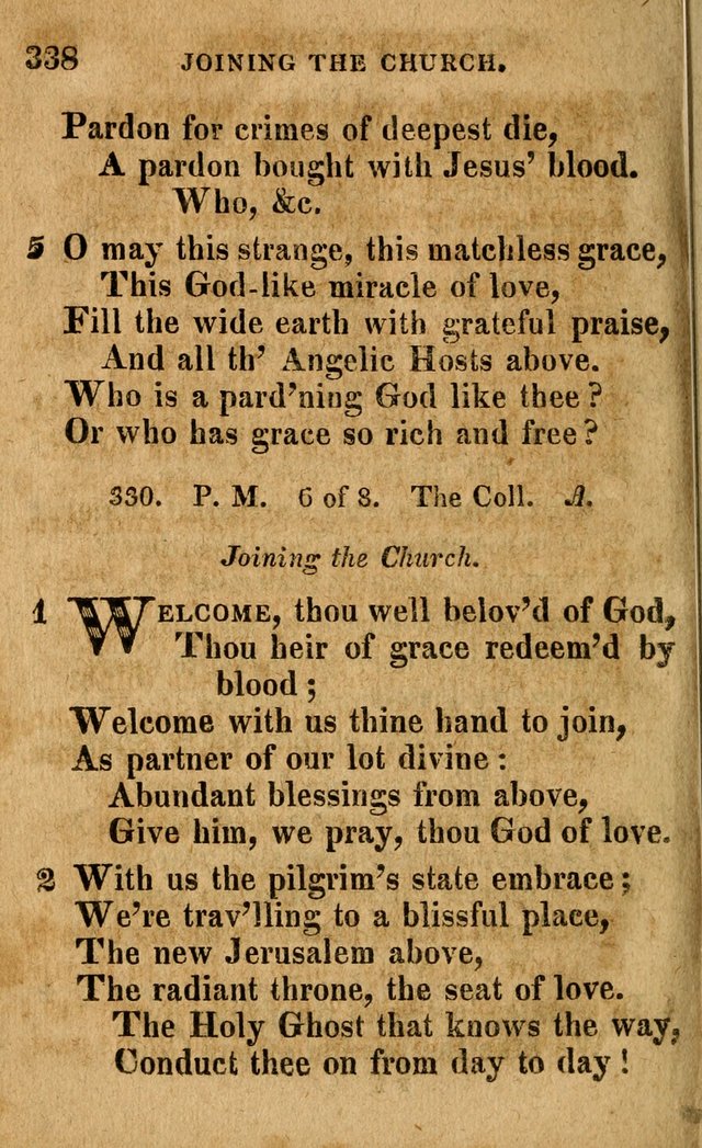 A Selection of Psalms and Hymns: done under the appointment of the Philadelphian Association (4th ed.) page 338