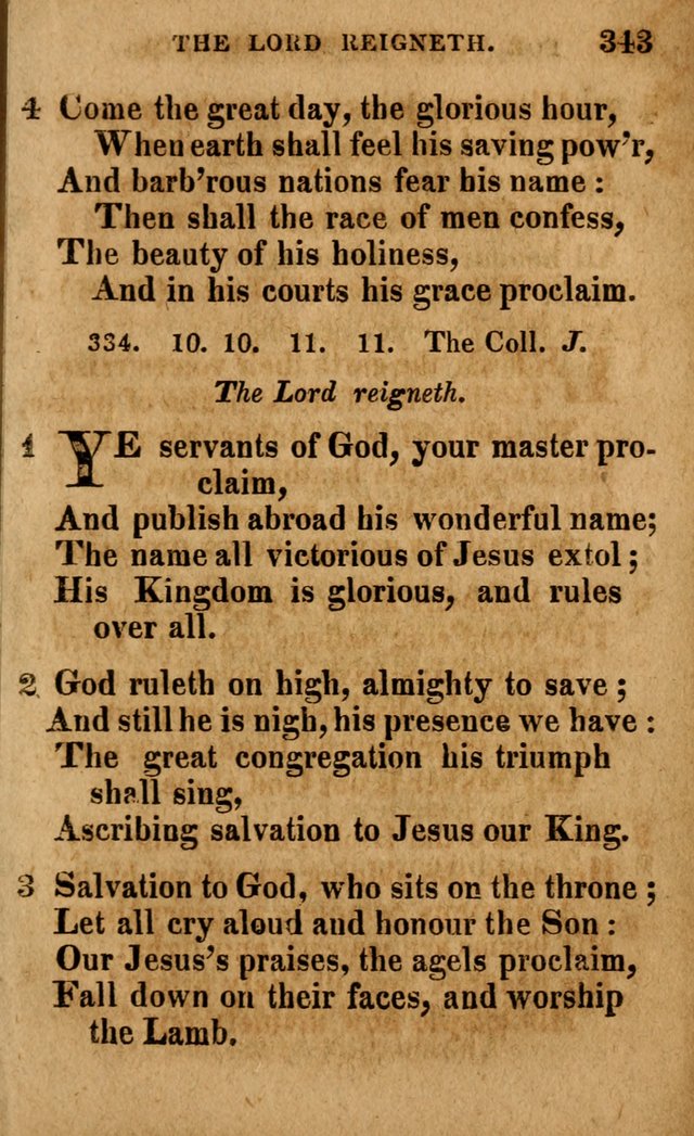 A Selection of Psalms and Hymns: done under the appointment of the Philadelphian Association (4th ed.) page 343