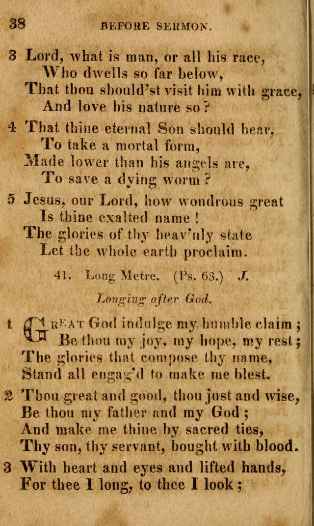 A Selection of Psalms and Hymns: done under the appointment of the Philadelphian Association (4th ed.) page 38