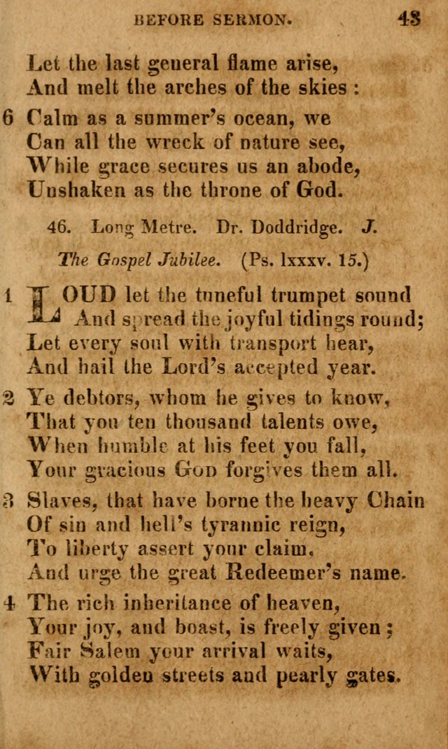 A Selection of Psalms and Hymns: done under the appointment of the Philadelphian Association (4th ed.) page 43