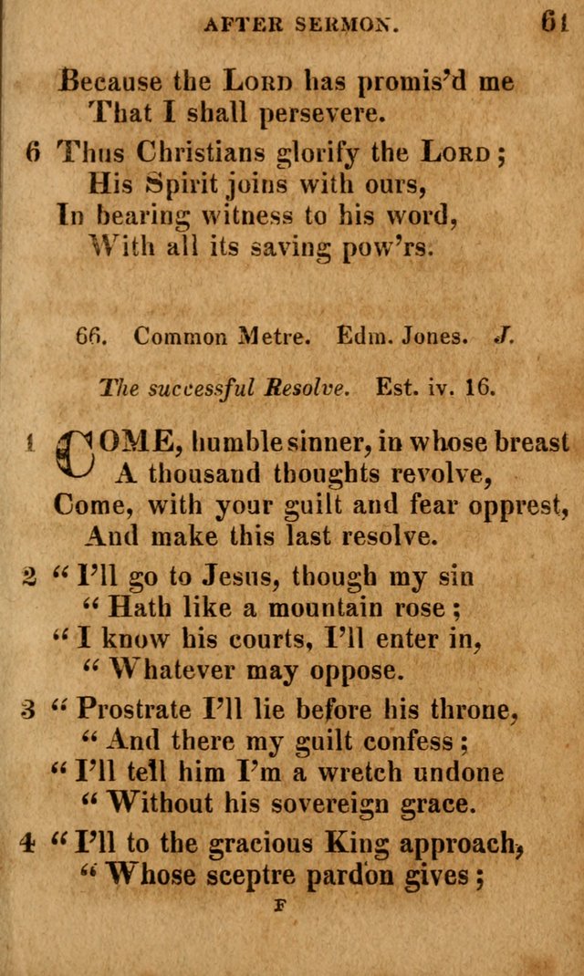 A Selection of Psalms and Hymns: done under the appointment of the Philadelphian Association (4th ed.) page 61