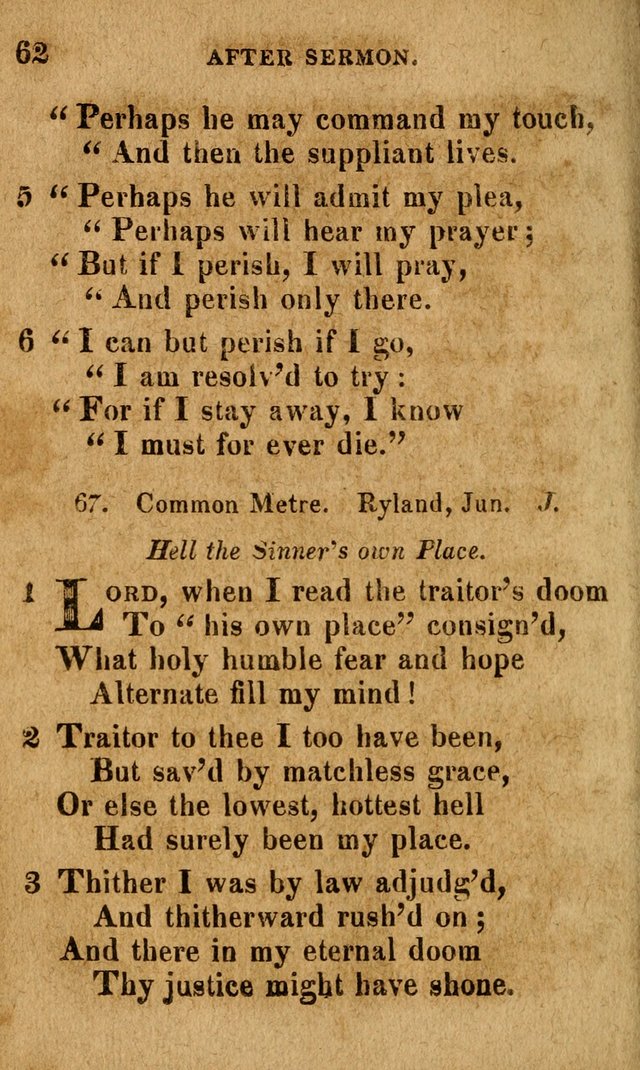 A Selection of Psalms and Hymns: done under the appointment of the Philadelphian Association (4th ed.) page 62