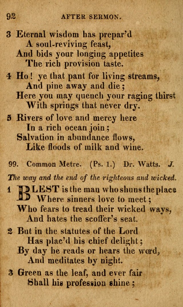 A Selection of Psalms and Hymns: done under the appointment of the Philadelphian Association (4th ed.) page 92