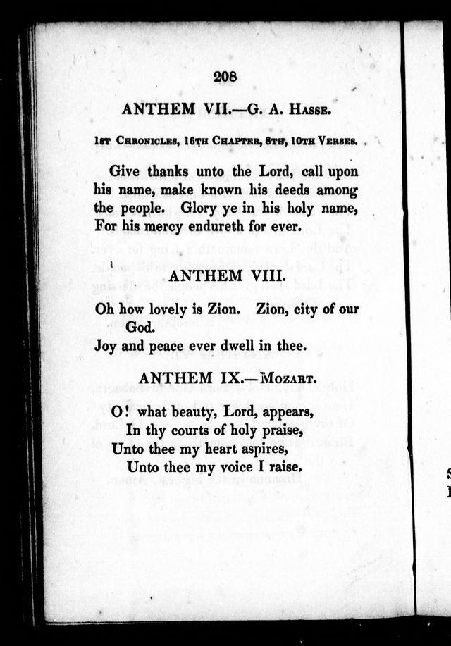 A Selection of Psalms, Hymns and Anthems, for every Sunday and principal festival throughout the year. for the use of congregations in the dioceses Quebec and Toronto. page 208